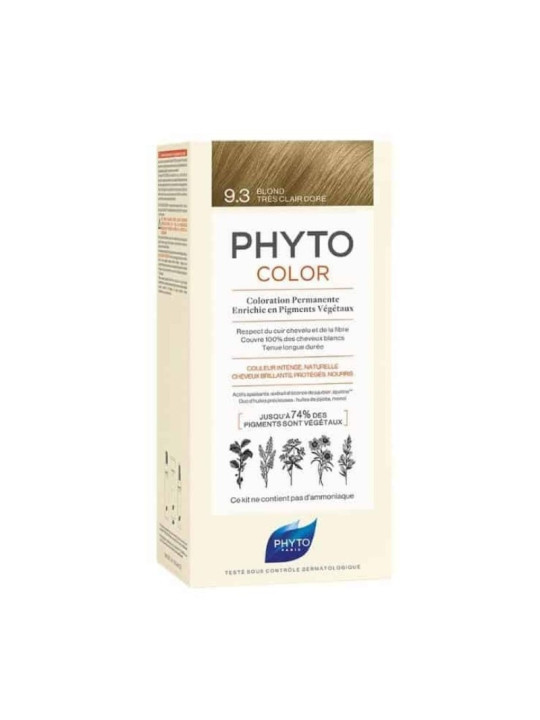 PHYTO color 9.3 blond trés claire doré 1 kit