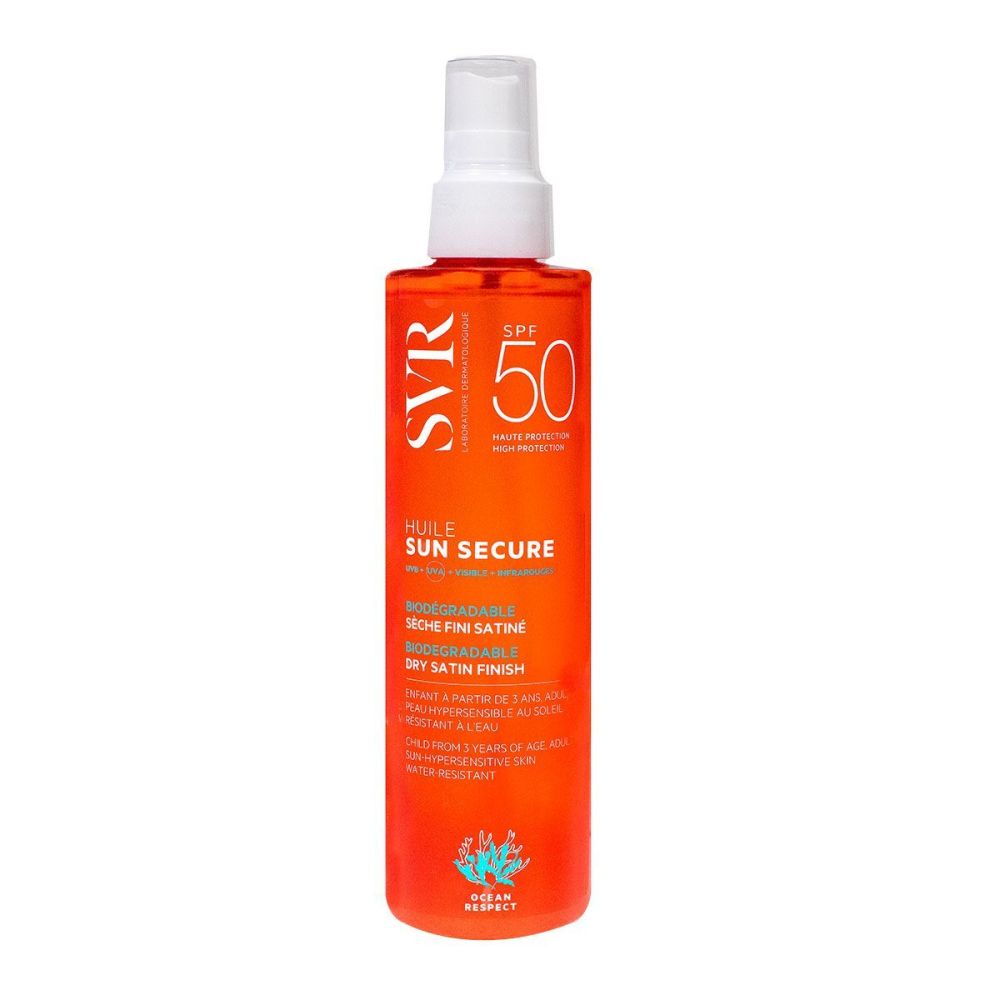 SVR sun secure huile seche spf 50+ 200 ml