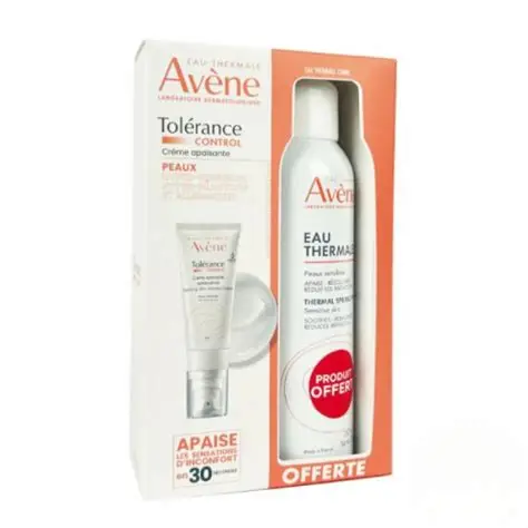 AVENE COFFRET CONTROLE TOLERANCE BAUME APAISANT 40ML+EAU THERMALE 150ML (OFFERT)