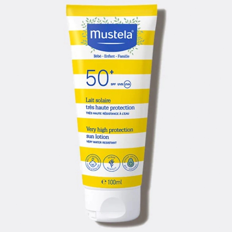 MUSTELA LAIT SOLAIRE TRES HAUTE PROTECTION SPF50+ 100ML