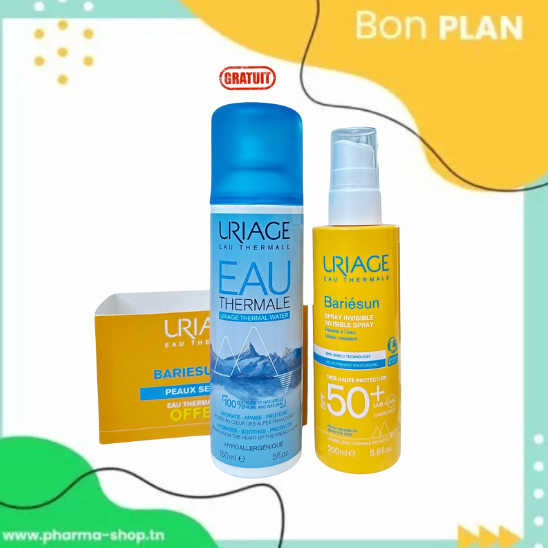 URIAGE BARIESUN SPRAY INVISIBLE SPF 50+ 200ML+EAU THERMALE 150ML(OFFERTE)