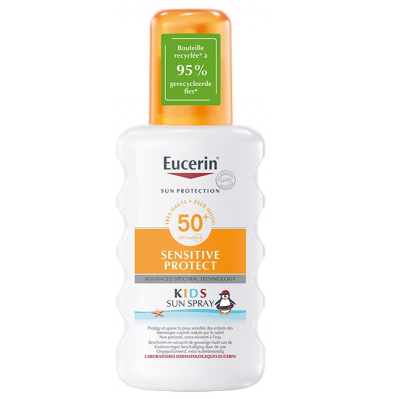 EUCERIN SUN PROTECTION SENSITIVE PROTECT KIDS SPRRAY SOLAIRE SPF50+ 200ML